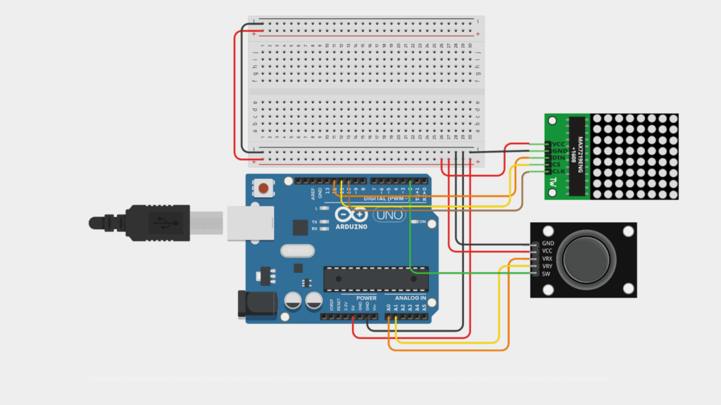 Snake con Arduino, joystick e matrice LED 8x8